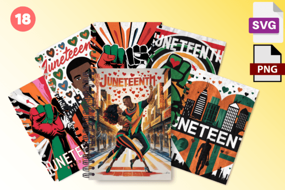 Download Juneteenth Graphics Set Celebrate Color - Juneteenth graphics Collection