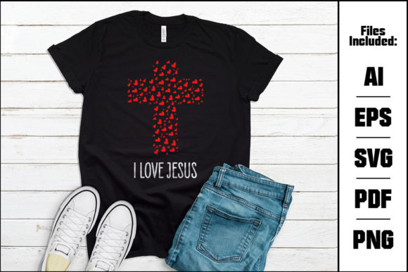 Download I Love Jesus Vector Design - Premium Resources