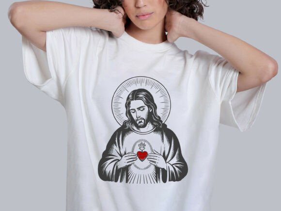 Download Jesus Vector Illustration T-shirt Design - Premium Bundle