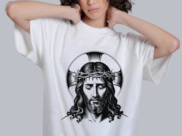 Download Jesus Vector Illustration T-shirt Design - Premium Bundle